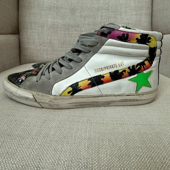Golden Goose Private Edition., Rare  hightop slide lace up sneakers size 41 - Picture 4 of 11